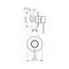 Змішувач EMMEVI PIPER душ вбудований хром CR45009/C05406 MINI CR45009/C05406 фото 2