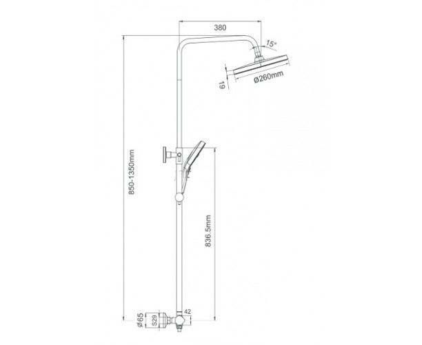 Душова система з термостатом GAPPO G2403-48 G2403-48 фото