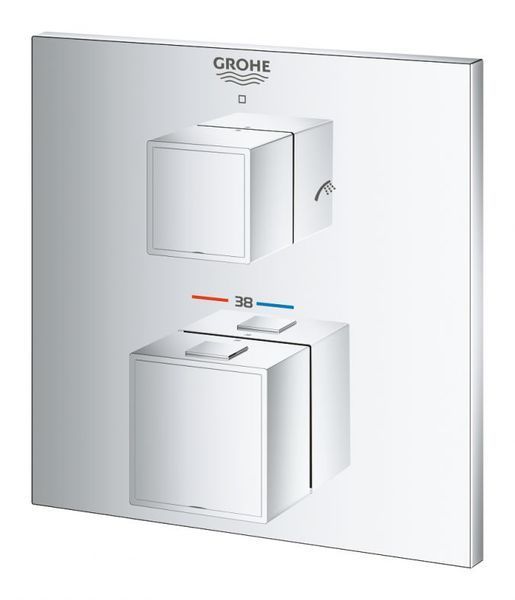 Grohe Grohtherm Cube Термостатичний змішувач на ванну на 2 виходи (24155000) 24155000 фото