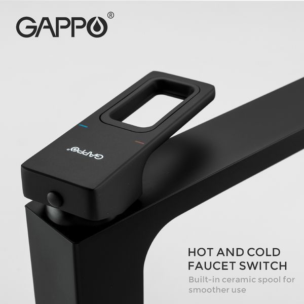 Змішувач для раковини високий GAPPO G1017-62 1041634 фото