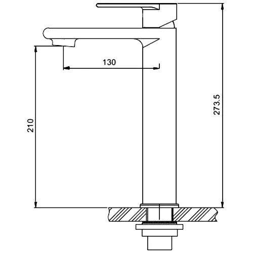 Змішувач для раковини високий GAPPO G1099-22 1034235 фото