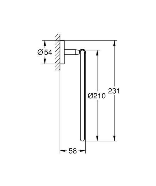 Grohe BauCosmopolitan Кільце для рушника (40460001) 40460001 фото