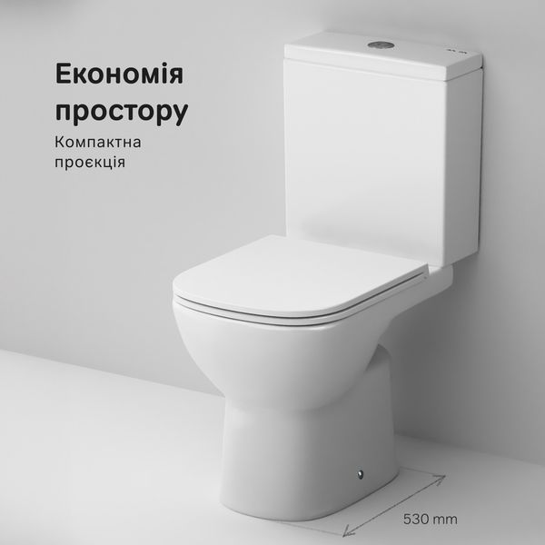 Унітаз-компакт Aquaspin із сидінням з мікроліфтом CPA8900SC AM.PM Pride CPA8900SC фото