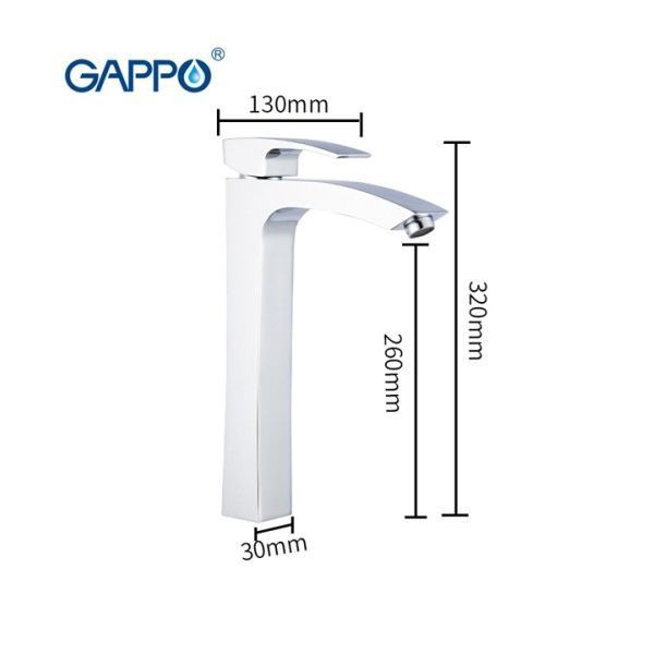Змішувач для раковини високий GAPPO G1007-18 1033993 фото