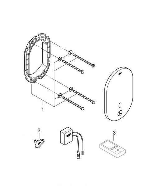 Grohe Eurosmart Cosmopolitan E Bluetooth безконтактний змішувач для душу (36415000) 36415000 фото