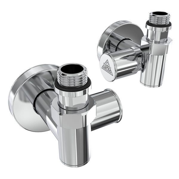 Кран Кутовий Laris 1/2" - 1/2" Під Тен 2Шт. (Lx-2044) 71401063 фото
