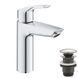 Grohe Eurosmart New Одноважільний змішувач для раковини M-Size + натискний донний клапан (23923003) 23923003 фото 1