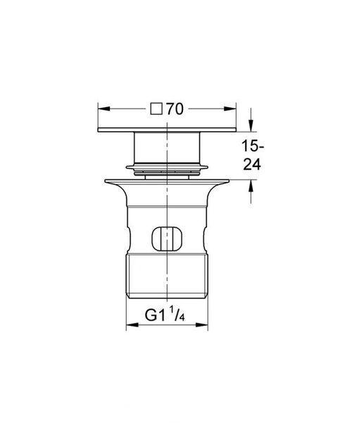 Grohe Сливной гарнитур с функцией закрытия-открывания (40565000) 40565000 фото