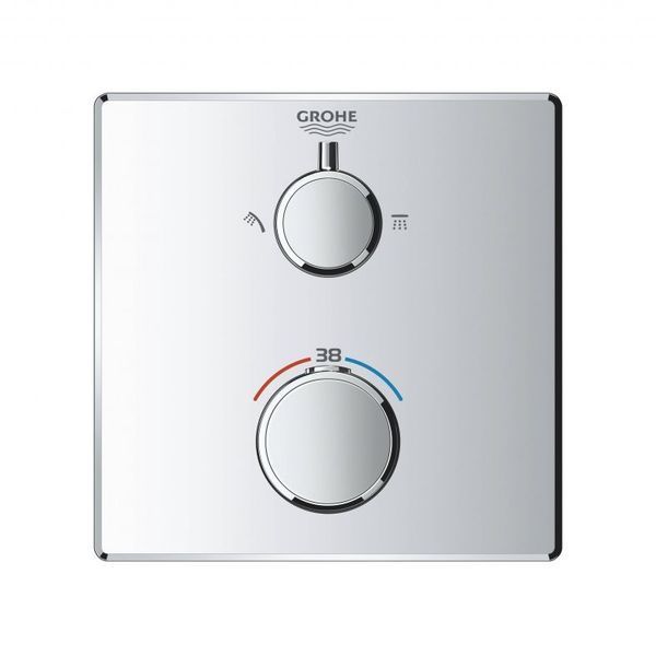 Grohe Grohtherm Термостат для душу з перемикачем на 2 положення верхній/ручний душ (24079000) 24079000 фото