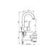 Смеситель EMMEVI PIPER для умывальника U хром CR45073 CR45073 фото 2