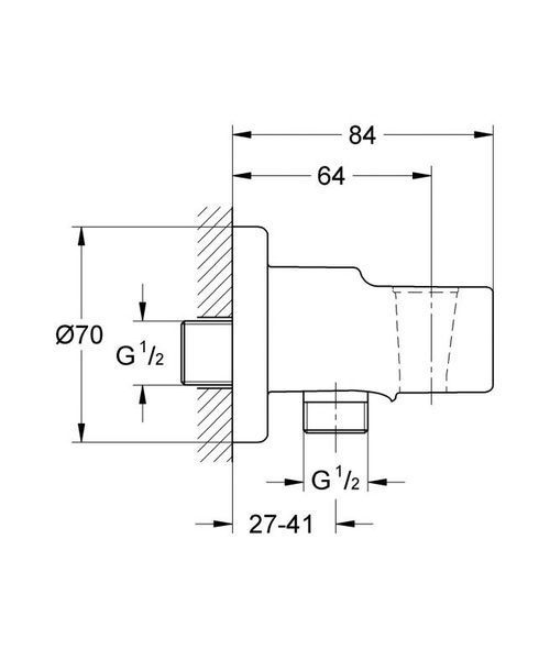 Grohe Tempesta Підключення для душового шлангу (28628001) 28628001 фото