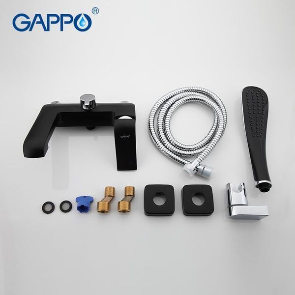 Смеситель для ванны GAPPO Aventador G3250, черный 1034035 фото
