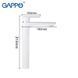 Смеситель для раковины высокий GAPPO G1048-2 1034026 фото 2