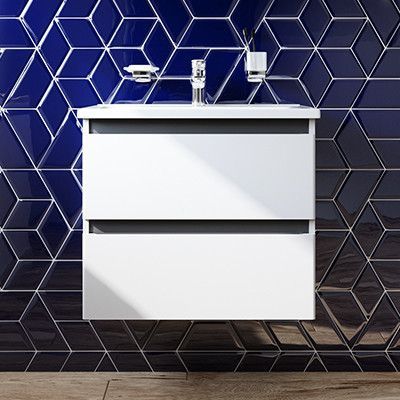 Тумба з раковиною, підвісна, 65 см, 2 ящика AM.PM M85-FHX0652-WC0652WG38 X-Joy M85-FHX0652-WC0652WG38 фото