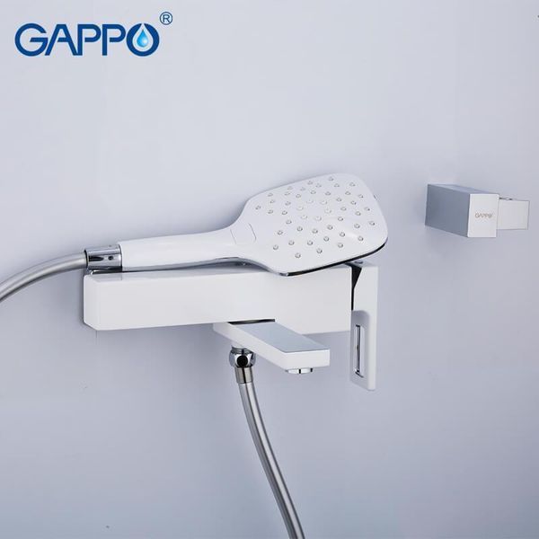 Змішувач для ванни GAPPO G3217-8, білий/хром 1033999 фото