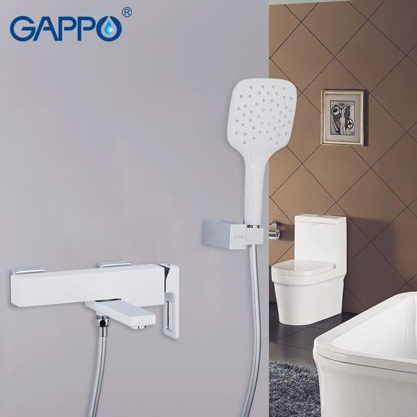Змішувач для ванни GAPPO G3217-8, білий/хром 1033999 фото