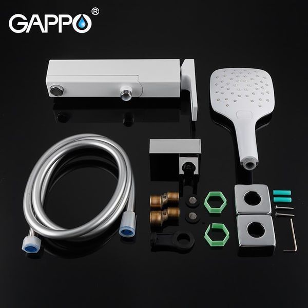Змішувач для ванни GAPPO G3217-8, білий/хром 1033999 фото