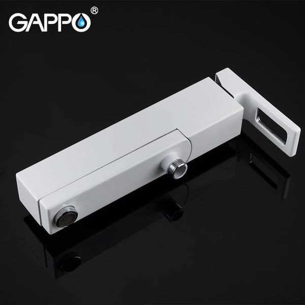 Змішувач для ванни GAPPO G3217-8, білий/хром 1033999 фото