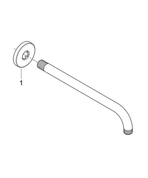 Grohe Rainshower Душовий кронштейн 286 мм (28576000) 28576000 фото