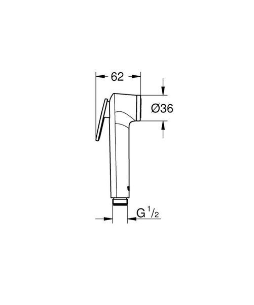Grohe Vitalio Trigger Spray 30 Ручной душ, 1 вид струи (26351000) 26351000 фото