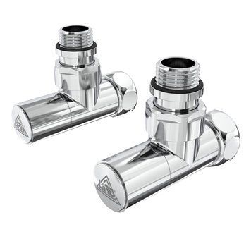 Кран Кутовий Laris Звичайний 1/2" - 3/4" + Ексцентрики 2Шт. (Lx-4701) 71401061 фото