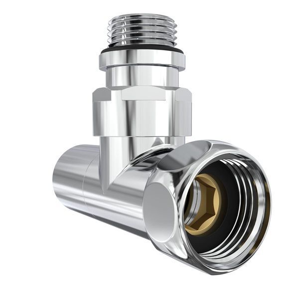 Кран Кутовий Laris Звичайний 1/2" - 3/4" + Ексцентрики 2Шт. (Lx-4701) 71401061 фото