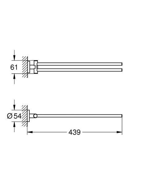 Grohe Essentials Полотенцедержатель (1024672430) 1024672430 фото