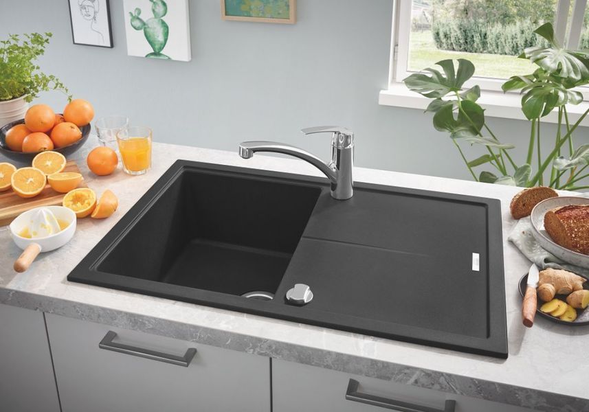 Grohe Мийка для кухні 780 x 500 мм, Granite Black (31639AP0) 31639AP0 фото