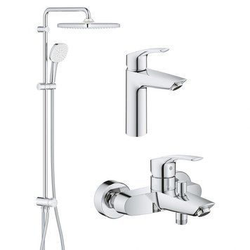Grohe Набiр змiшувачiв Eurosmart 3 в 1 для ванни (UA123246R1) UA123246R1 фото