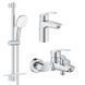Grohe Набiр змiшувачiв Eurosmart 3 в 1 для ванни (UA123238S3) UA123238S3 фото 1