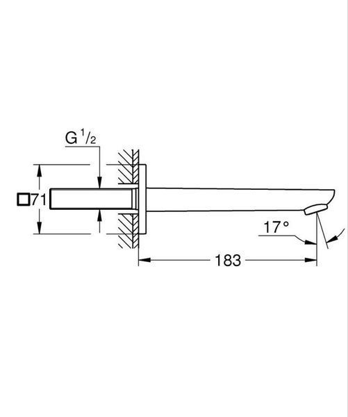 Grohe Cubeo Излив для ванны (1017792430) 1017792430 фото