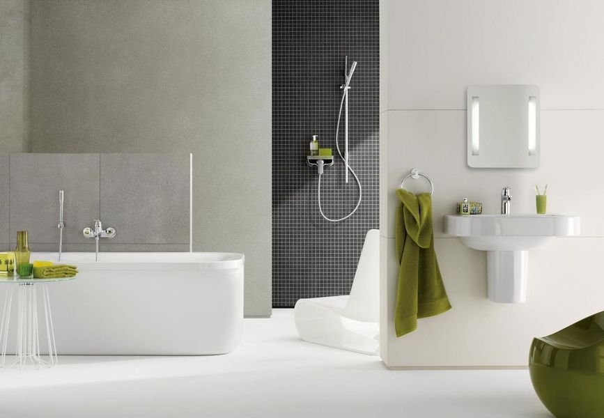 Grohe Eurosmart Cosmopolitan Смеситель однорычажный для ванны с душевым набором (32832000) 32832000 фото