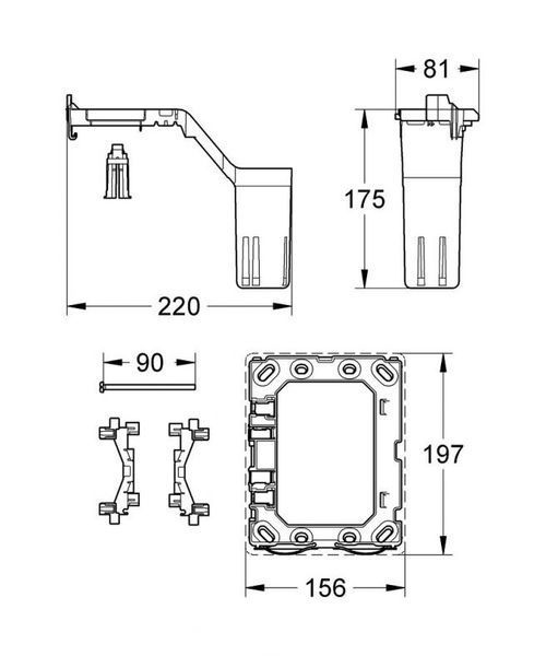 Grohe Fresh комплект для переоснащення інсталяцій (38967000) 38967000 фото