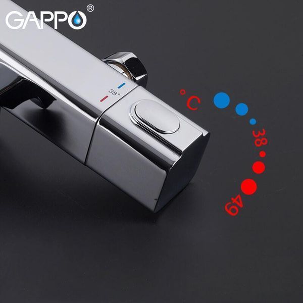 Змішувач для ванни GAPPO G3291 термостат, хром 1034239 фото