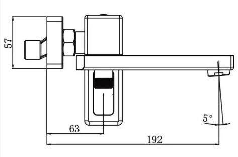 Змішувач для ванни GAPPO G3217-9-GUNGREY 1045069 фото