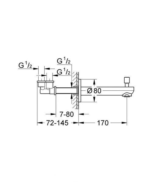 Grohe Eurosmart Cosmopolitan Излив для ванны (13262000) 13262000 фото