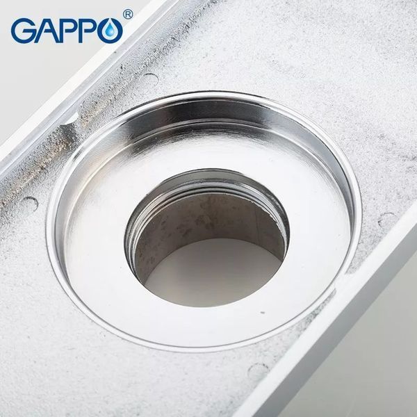 Трап для душу GAPPO G82050, латунь, 100х200 мм, хром 1037676 фото