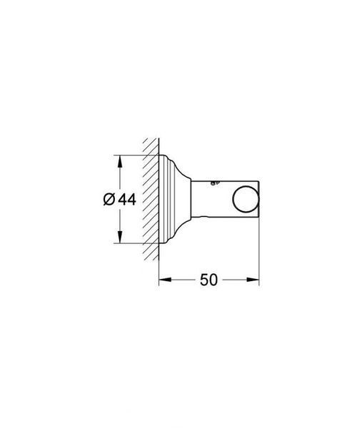 Grohe Essentials Authentic Гачок для халату (40656001) 40656001 фото