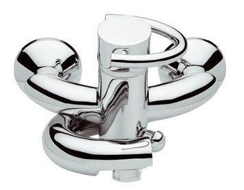 Змішувач EMMEVI TWIST душ б/акс хром CR6602 CBL6602 фото