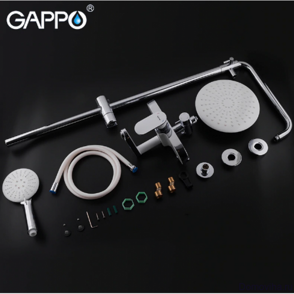 Душова система GAPPO G2419-8 білий/хром 1037420 фото