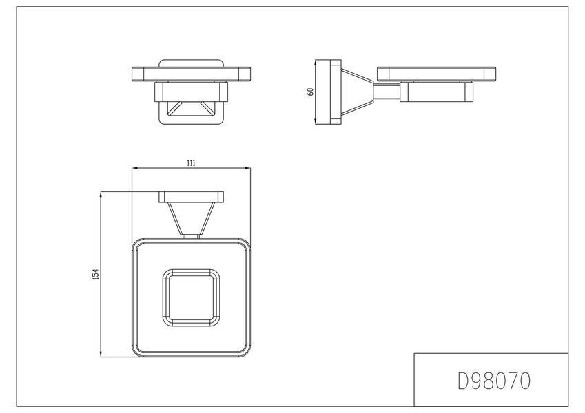 Утримувач мильниця GAPPO G1902, латунь, хром 1037868 фото