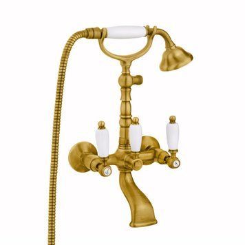 Смеситель EMMEVI DECO ceramica для ванной ВЫСОКАЯ хром с/акс CR121611 BR121611 фото
