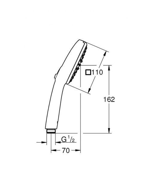 Grohe Tempesta Cube 110 Ручной душ, 2 режима струи (26746003) 26746003 фото