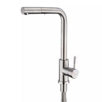 Змішувач для кухні з висувним виливом Frap F60899, сатин 1036520 фото