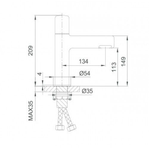 Змішувач для раковини GAPPO G1052-86 1042410 фото