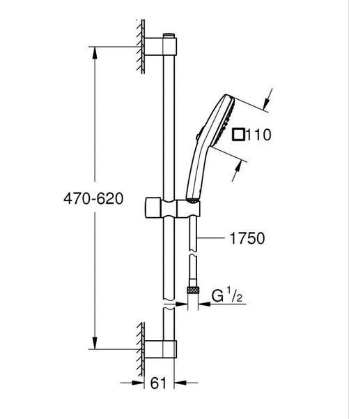 Grohe Душевой гарнитур, 2 режима струи (27578003) 27578003 фото