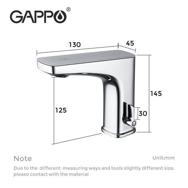 Смеситель сенсорный для раковины GAPPO G523 1041945 фото