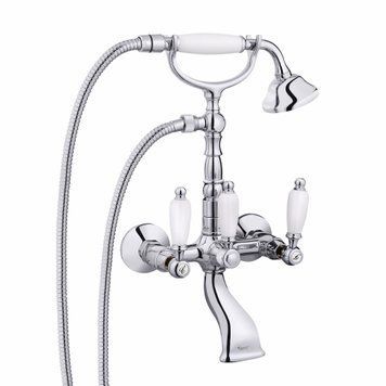 Смеситель EMMEVI DECO ceramica для ванной ВЫСОКАЯ хром с/акс CR121611 CR121611 фото