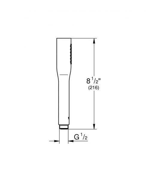 Grohe Euphoria Cosmopolitan Stick Ручной душ, 1 вид струи (22126KF0) 22126KF0 фото