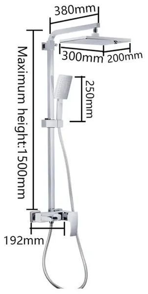 Душова система GAPPO G2407-30, білий/хром 1034059 фото